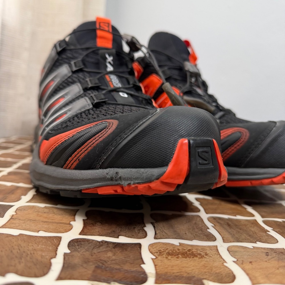 Salomon XA PRO 3D Trail Running Shoes Black Orange Men's Size 11 - Picture 6 of 12